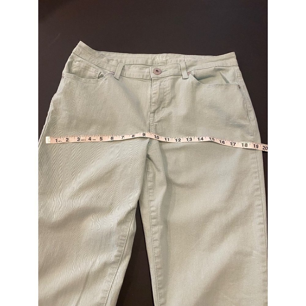 Style & Co. Womens Curvy Cuffed Capri Jeans Size 10 - Picture 6 of 11